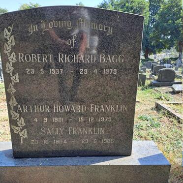 FRANKLIN Arthur Howard 1901-1979 & Sally 1904-1985 :: BAGG Robert Richard 1937-1979