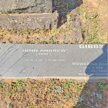GIBBS John Andrew 1904-2005 & Doris Irene HOWES :: GIBBS Roweena Anne -1949 _2