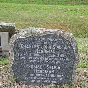 HARDMAN Charles John Sinclair 1910-1965 & Esmee Sylvia 1913-1997