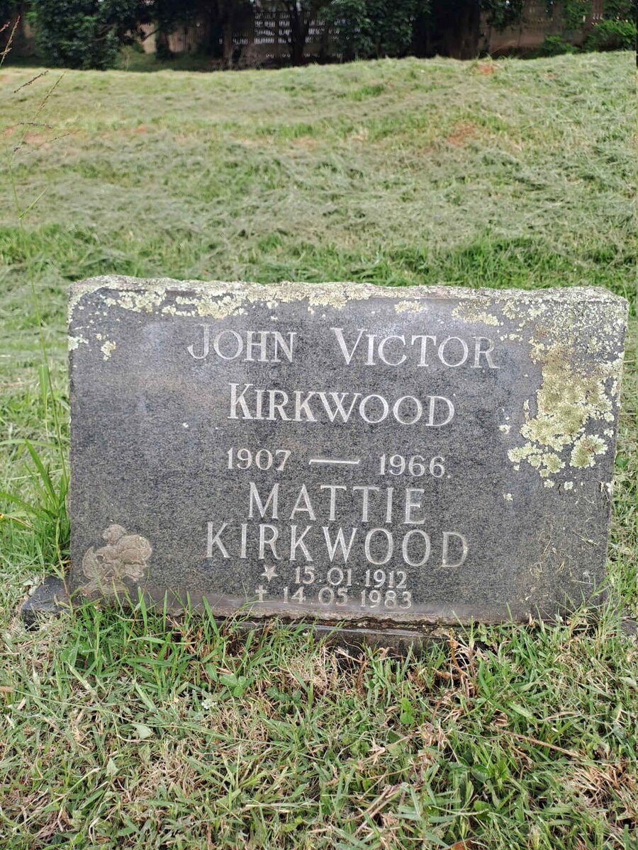 KIRKWOOD John Victor 1907-1966 & Mattie 1912-1983