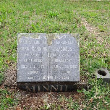 MINNIE Abraham Jacobus 1910-1982 & Maria Louisa CONNING 1911-1963
