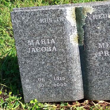 MEYEREN Maria, van nee PRINSLOO 1915-2005 