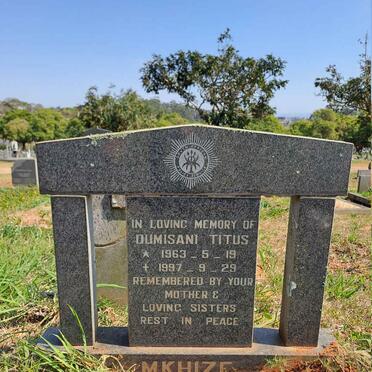 MKHIZE Dumisani Titus 1963-1997