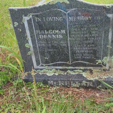 MCKELLAR Malcolm Dennis 1936-2010