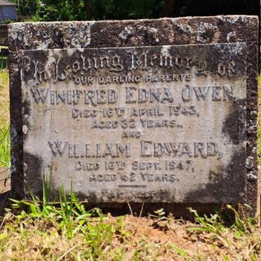 OWEN William Edward -1947 & Winifred Edna -1943