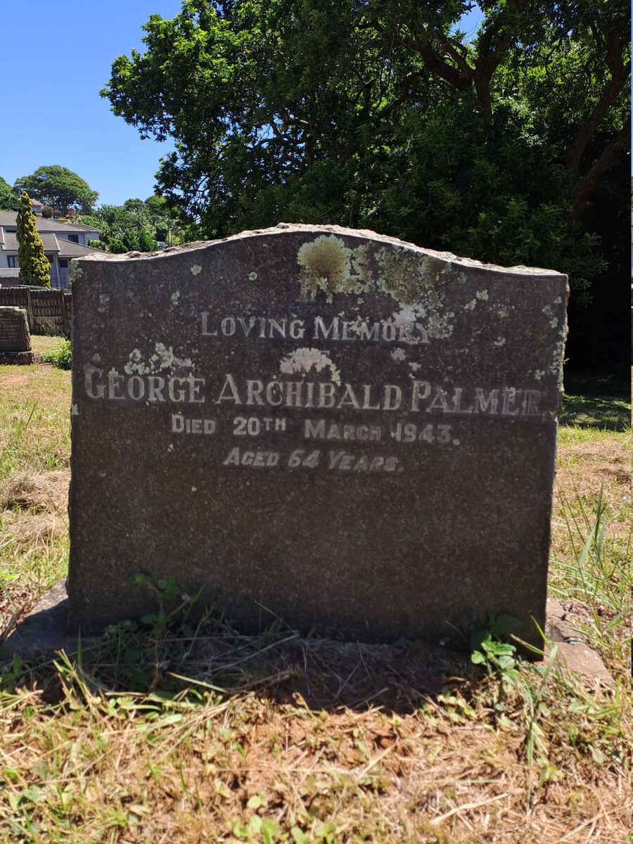 PALMER George Archibald -1943