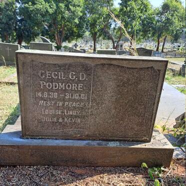 PODMORE Cecil G.D.1938-1981