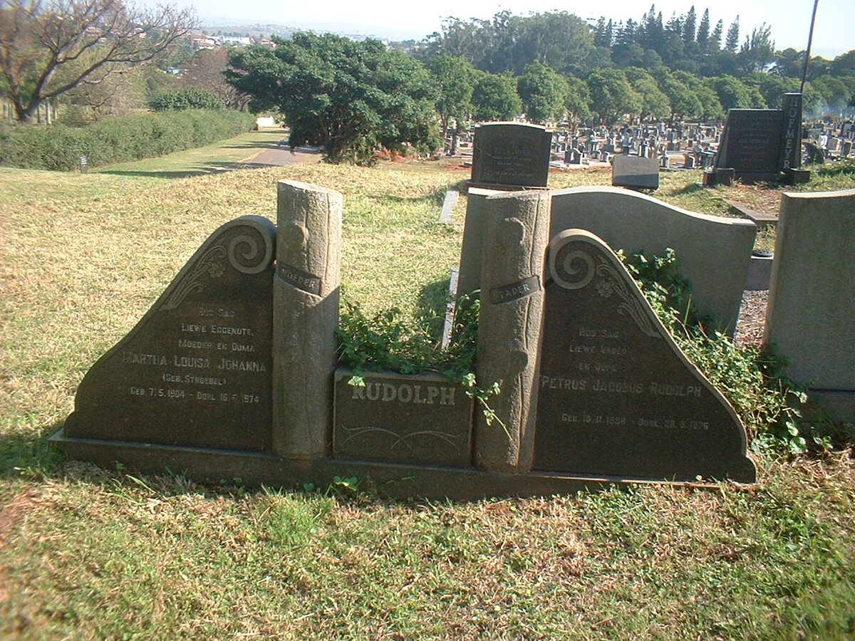 RUDOLPH Petrus Johannes 1898-1976 &amp; Martha Louisa Johanna STROEBEL 1904-1974