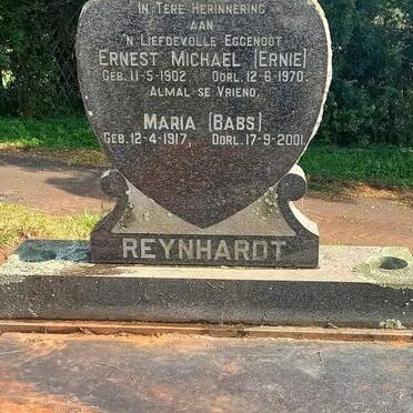 REYNHARDT Ernest Michael 1902-1970 :: REYNHARDT Maria 1917-2001