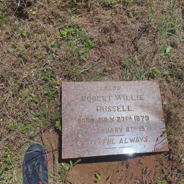 RUSSELL Robert Willie 1879-1971