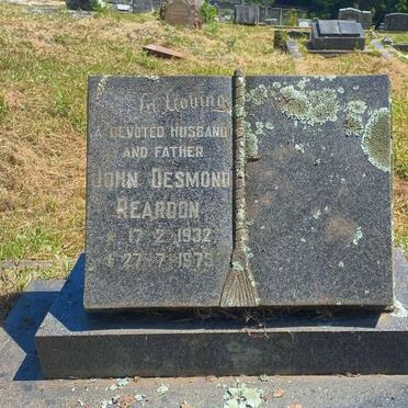 REARDON John Desmond 1932-1975