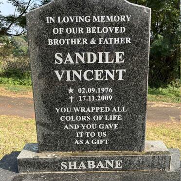 SHABANE Sandile Vincent 1976-2009