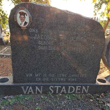 STADEN Jacobus Frederick, van 1957-1988