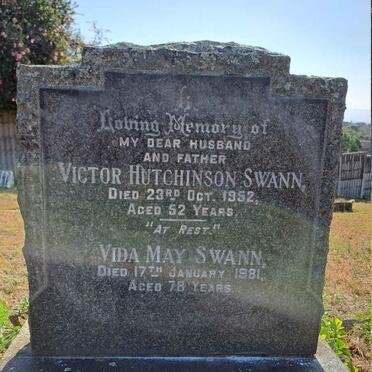 SWANN Victor Hutchinson -1952 & Vida May -1981