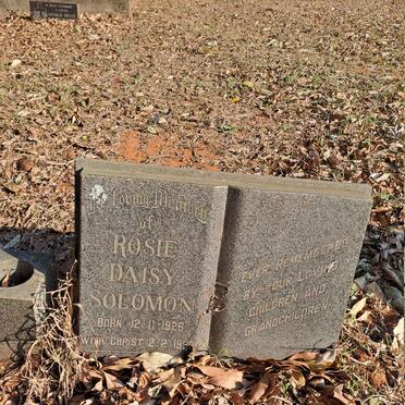 SOLOMON Rosie Daisy 1926-1883