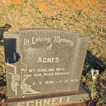 SCHNELL Agnes 1936-1976