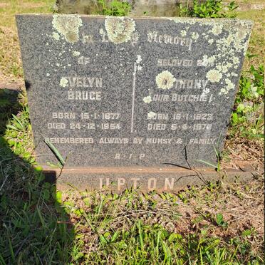 UPTON Anthony 1922-197? :: UPTON Evelyn Bruce 1877-1954