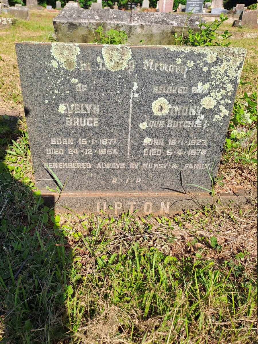 UPTON Anthony 1922-197? :: UPTON Evelyn Bruce 1877-1954