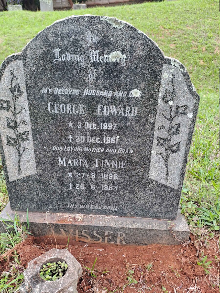 VISSER George Edward 1897-1961 & Maria Tinnie 1898-1983