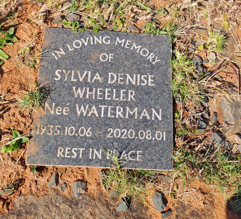 WHEELER Sylvia Denise nee WATERMAN 1935-2020