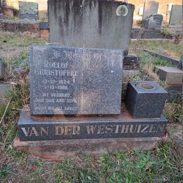 WESTHUIZEN Roelof Christoffel, van der 1924-1986