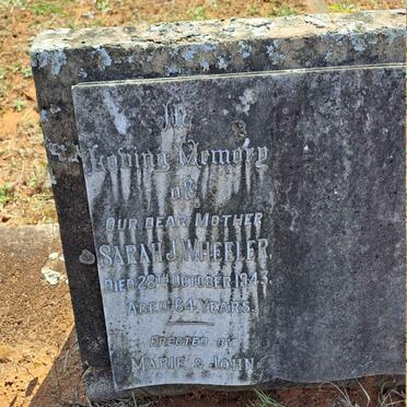 WHEELER Sarah J. -1943