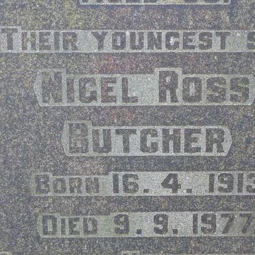 BUTCHER Nigel Ross 1913-1977