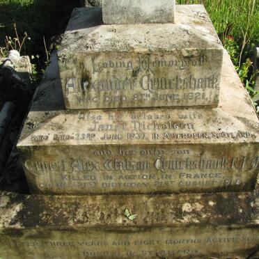 CRUICKSHANK Alexander -1921 &amp; Janet NICHOLSON -1937 :: CRUICKSHANK Ernest Alex. Whitson -1918