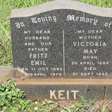 KEIT Fritz Emil 1892-1979 &amp; Victoria May 1894-1982 :: KEIT Sarah Pauline 1876-1965