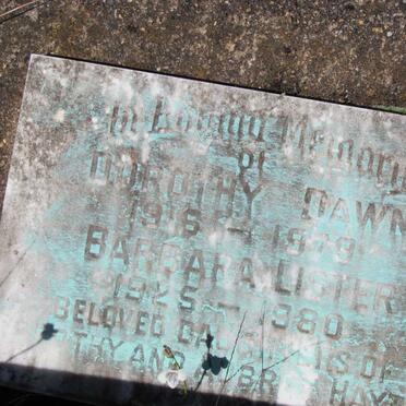 HAYES Dorothy Dawn 1916-1979 :: HAYES Barbara Lister 1925-1980