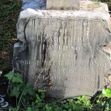 RAWLINSON Robert Wynter 1846-1935 &amp; Elizabeth Bula 1854-1936