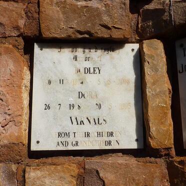 VARNALS Dudley 1904-1978 &amp; Dora 1908-1995