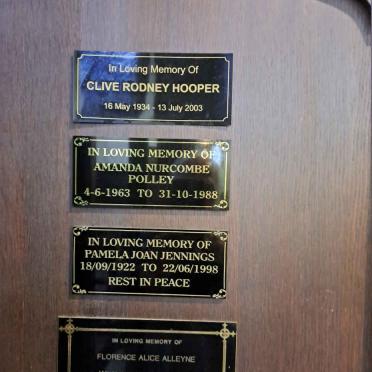 HOOPER :: POLLEY :: JENNINGS :: ALLEYNE 