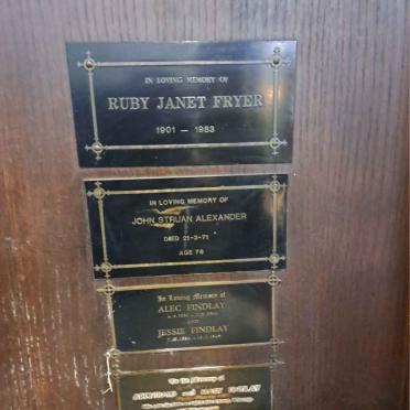 FRYER :: ALEXANDER :: FINDLAY