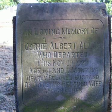 ALLAN Gerrie Albert -1928 :: PARRY Marie Kathrine 1880-1961 :: ALLAN Frieda Amalia 1915-1937 