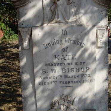 BISHOP Kate 1873-1921 :: BISHOP Edward William -1954 &amp; Emily Kate Dot -1968