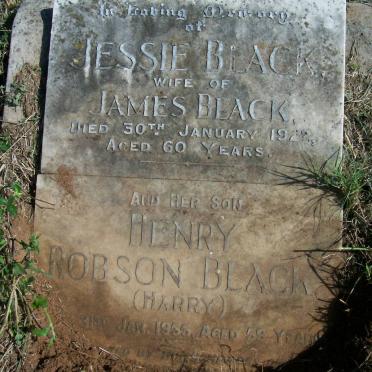 BLACK Jessie -1922 :: BLACK Henry Robson -1955