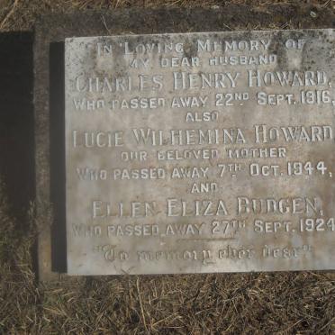 HOWARD Charles Henry -1916 &amp; Lucie Wilhelmina -1944 :: BUDGEN Ellen Eliza -1924