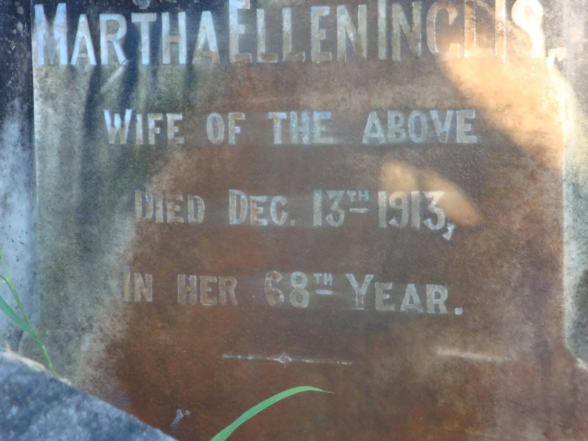 INGLIS John -1905 &amp; Martha Ellen -1913