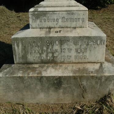JAMESON Walter Scott 1891-1899