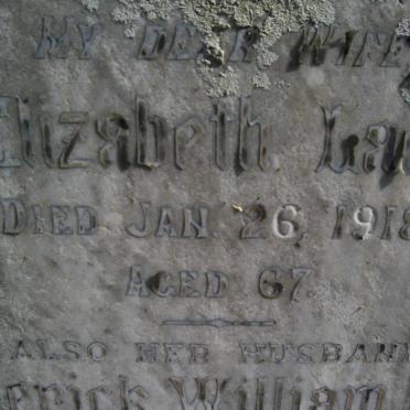 LACE Frederick William -1929 &amp; Elizabeth -1918 :: LACE Edwin :: LACE Horace :: LACE Allan :: LACE Leonard