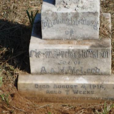 McLEOD C? Archibald ? -1916