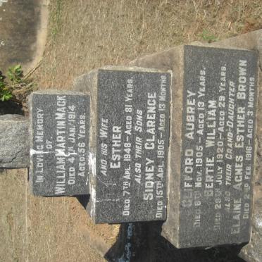 MACK William Martin -1914 &amp; Esther -1948 :: MACK Sidney Clarence -1905 :: MACK Clifford Aubrey -1905 