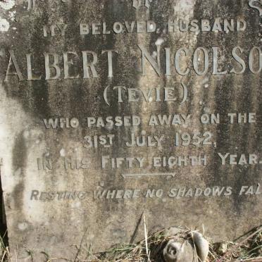 NICOLSON Albert -1952