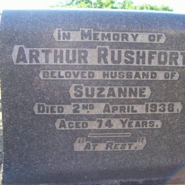 RUSHFORTH Arthur -1938