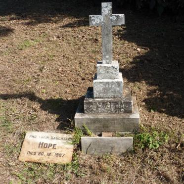 SHAW John -1917 :: SHAW Hope -1987 :: SHAW Dora -19?? :: SHAW Francis William -1955