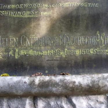 WILLIAMS Helen Catherine McGregor 1896-1935