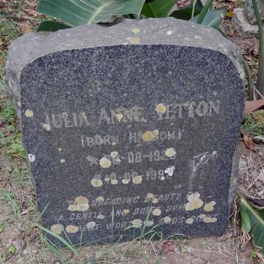 YETTON Julia Anne 1926-1992