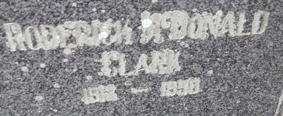 CLARK Roderick McDonald 1912-1990