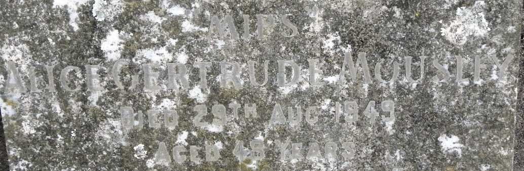 MOUSLEY Alice Gertrude -1949